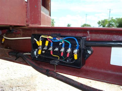 4 way trailer wiring junction box|semi trailer wiring junction box.